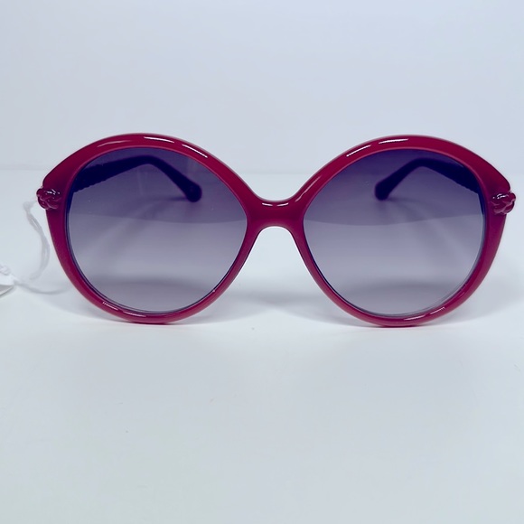 NWT Authentic Chloe Full Rim Round Sunglasses- Pink - Picture 3 of 10